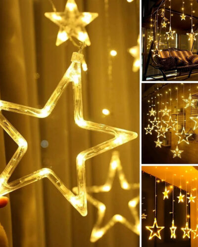 Trust Ware 138 LEDs 3 m Yellow Color Changing, Flickering, Steady Star Rice Lights (Pack of 1)