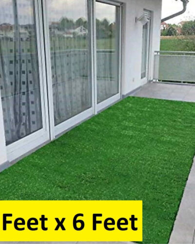COMFY HOME Artificial Grass, PP (Polypropylene) Floor Mat (Green, Extra Large)