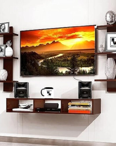 Home wood TV cabinet and entertainment unit perfect for 32 inches LED TV stand (Wenge). Engineered Wood TV Entertainment Unit (Finish Color - Brown, DIY(Do-It-Yourself))