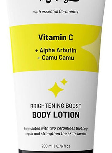 Chemist at Play Brightening Body Lotion | Skin Brightening | De-tan & Glow | Camu | Vitamin C (200 ml)