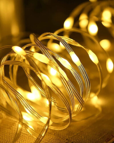 PESCA 200 LEDs 20 m Yellow Steady String Rice Lights (Pack of 1)