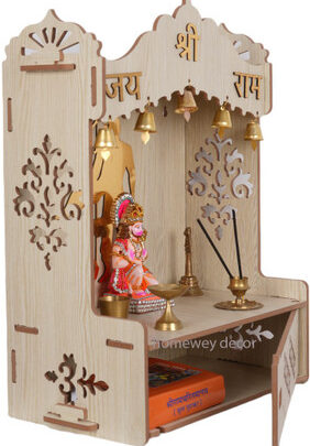 homewey decor Engineered Wood Home Temple (Height: 47, DIY(Do-It-Yourself))