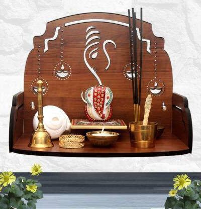 SRM Premium Wooden Temple For Home, Office, Decor_24 Engineered Wood Home Temple (Height: 23, DIY(Do-It-Yourself))