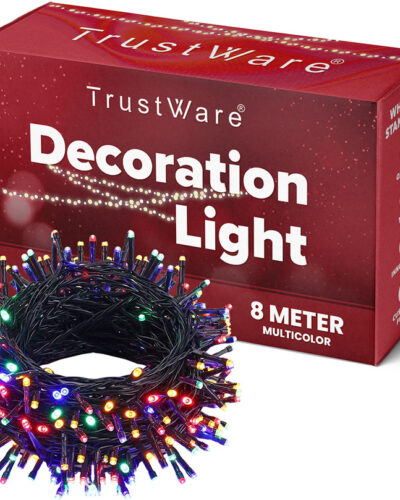 Trust Ware 27 LEDs 8 m Multicolor Flickering String Rice Lights (Pack of 1)