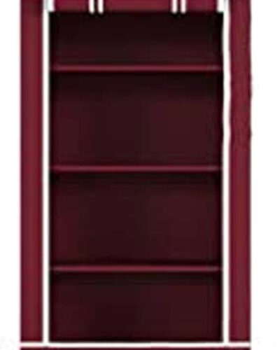 Attache Carbon Steel Collapsible Wardrobe (Finish Color - Maroon, DIY(Do-It-Yourself))