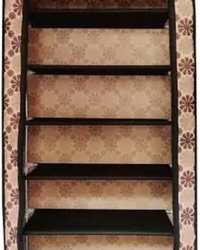 Gallaxy Advance Carbon Steel Collapsible Wardrobe (Finish Color - Brown, DIY(Do-It-Yourself))