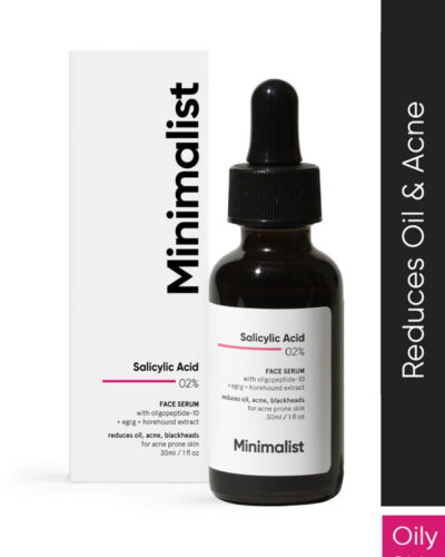 Minimalist 2% Salicylic Acid Serum for Acne, Blackheads & Open Pores - Exfoliating BHA Serum For Oily Skin (30 ml)