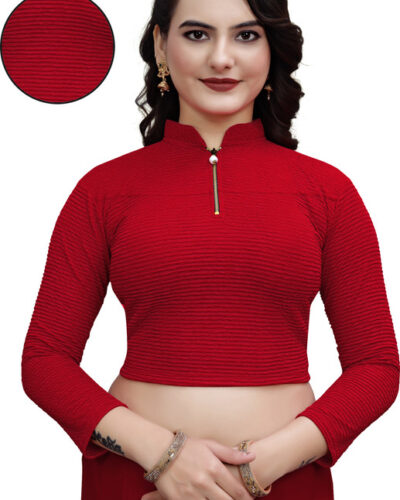 Band collar Women Blouse