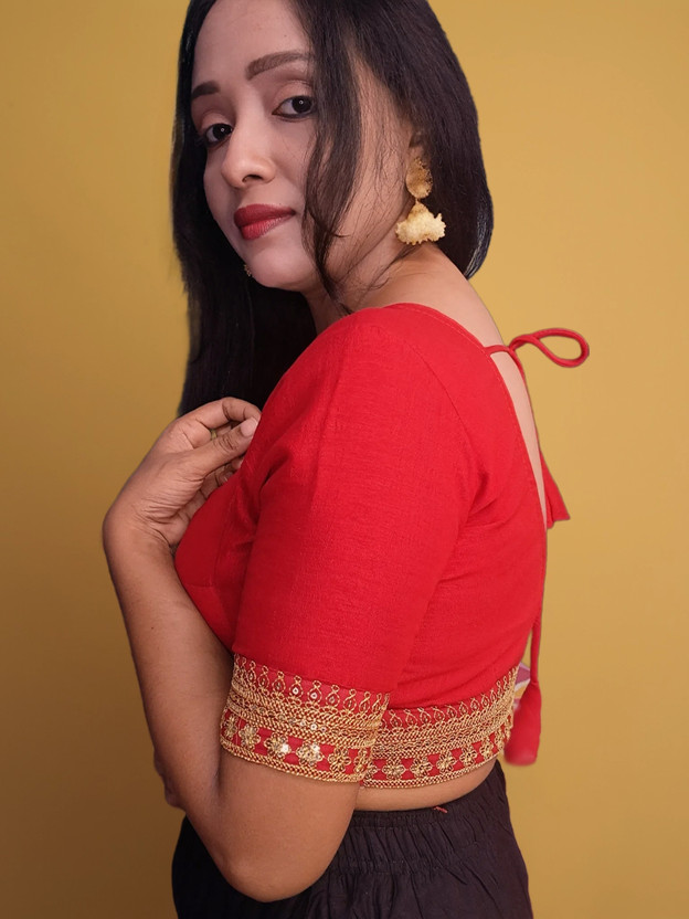 Round Neck Women Blouse