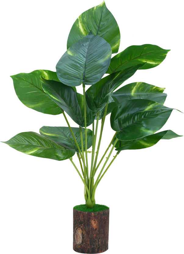 Yash Enterprises Bonsai Artificial Plant with Pot (30 cm, Green)