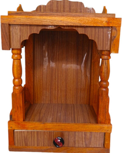 AARTI export pooja mandir size (Hight 45cm X Wright 32cm X length 22CM) Solid Wood Home Temple (Height: 14, Pre-assembled)