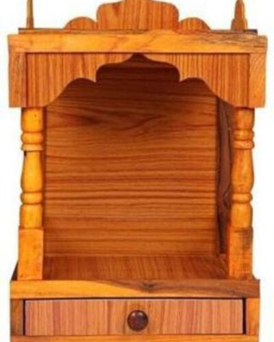 SHREE KUBER Attractive wood temple size (H.45cm L.32cm W.22cm ) Engineered Wood Home Temple (Height: 14, Pre-assembled)