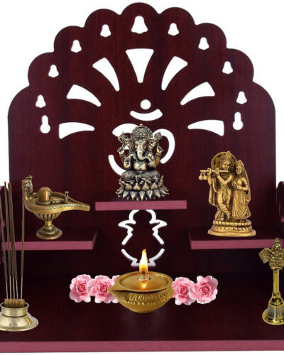 HIOLTY INTERNATIONAL Art and Craft Wooden Temple Beautiful Plywood Mandir Pooja Room Home Decor Office OR Home Temple (Red)Temple Wooden Beautiful Plywood Mandir Pooja Room Home Decor Office OR Home Temple Wall Hanging Product Engineered Wood Home TempleWooden Singhasan Temple for God, Laddu Gopal Sinhasan for Pooja Mandir, Singhasan for Diwali, Durga Pooja, Navratri, Ganesh Chaturthi Engineered Wood Home Temple (Height: 28, DIY(Do-It-Yourself))