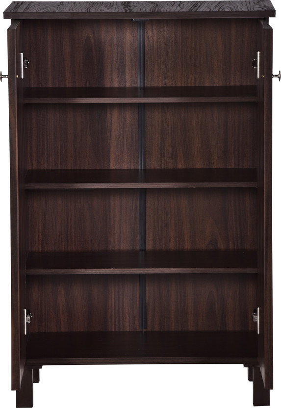 DeckUp Alvo 2-Door Walnut Engineered Wood Shoe Rack (Walnut, 4 Shelves, DIY(Do-It-Yourself)) - Image 2