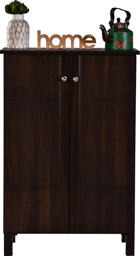 DeckUp Alvo 2-Door Walnut Engineered Wood Shoe Rack (Walnut, 4 Shelves, DIY(Do-It-Yourself)) - Image 8