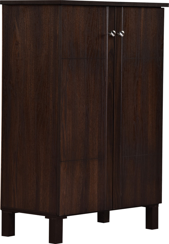 DeckUp Alvo 2-Door Walnut Engineered Wood Shoe Rack (Walnut, 4 Shelves, DIY(Do-It-Yourself)) - Image 3