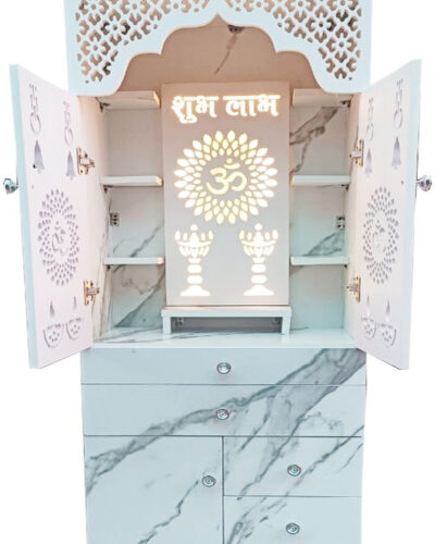 Vimlesh E01 Engineered Wood Home Temple (Height: 145, DIY(Do-It-Yourself))