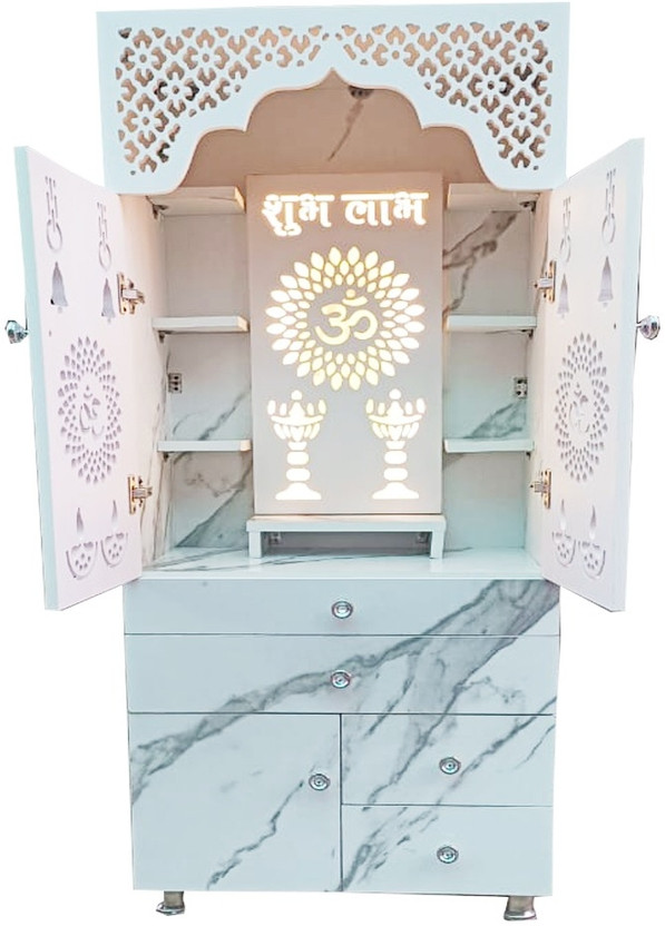 Vimlesh E01 Engineered Wood Home Temple (Height: 145, DIY(Do-It-Yourself))