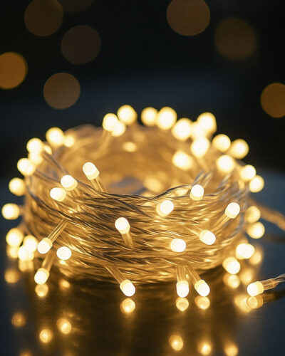 MPROW 34 LEDs 10 m Yellow Steady String Rice Lights (Pack of 1)