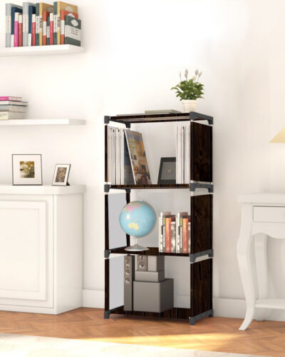 Flipkart Perfect Homes Studio Metal Frame Collapsible Wardrobe Almirah – Foldable Portable Storage 4 Layer Carbon Steel Collapsible Wardrobe (Finish Color - New Brown Print, DIY(Do-It-Yourself))