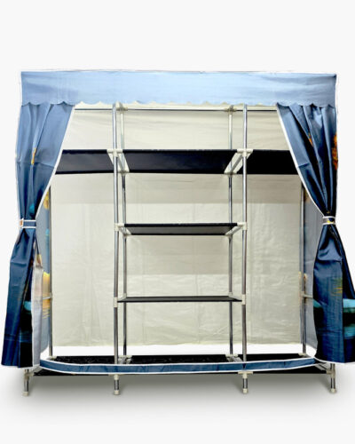 ZHENAURA Carbon Steel Collapsible Wardrobe (Finish Color - F163E5FISH, DIY(Do-It-Yourself))
