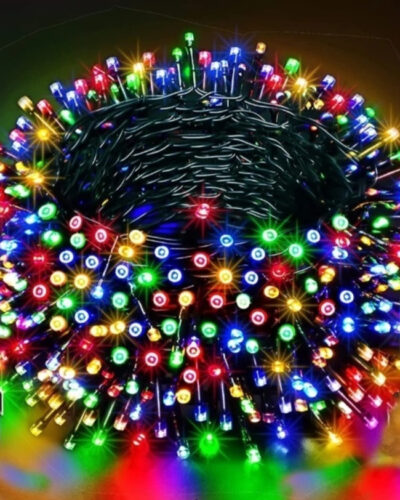 Daiconstar 40 LEDs 13 m Multicolor Color Changing, Flickering Bell Rice Lights (Pack of 1)