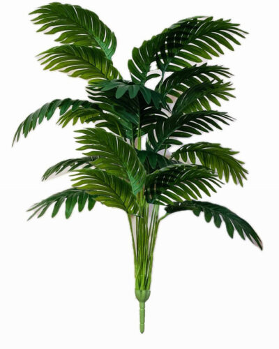 sunever 18 Leafs Palm Plant Tree For Interior & Exterior Decoration Artificial Plant (60 cm, Green)