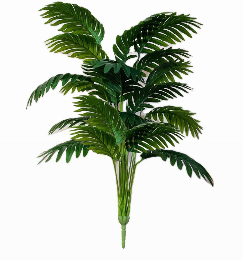 sunever 18 Leafs Palm Plant Tree For Interior & Exterior Decoration Artificial Plant (60 cm, Green)