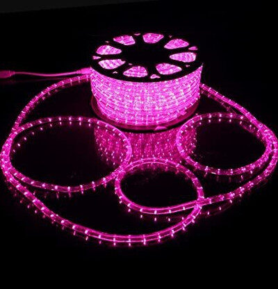 WISENT 600 LEDs 5.08 m Pink Steady String Rice Lights (Pack of 1)