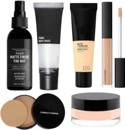 BIKASO 6Pc Face makeup combo kit with unique beauty products for makeup (6 Items in the set)