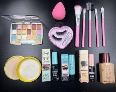 GLOW IT 9 items all in one eye makeup kit full set combo | face makeup kit full set (9 Items in the set)