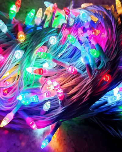 diwalilights 120 LEDs 45 m Multicolor Color Changing, Flickering, Steady Ball Rice Lights (Pack of 1)