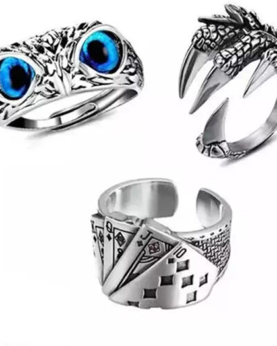 Stainless Steel Rhodium, Titanium, Copper Plated Ring