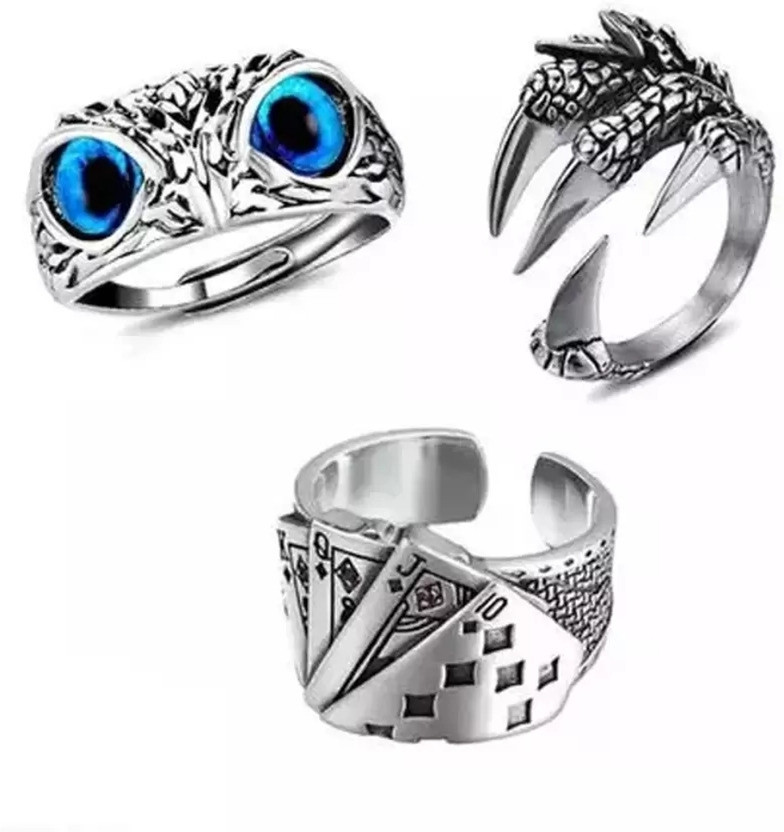 Stainless Steel Rhodium, Titanium, Copper Plated Ring