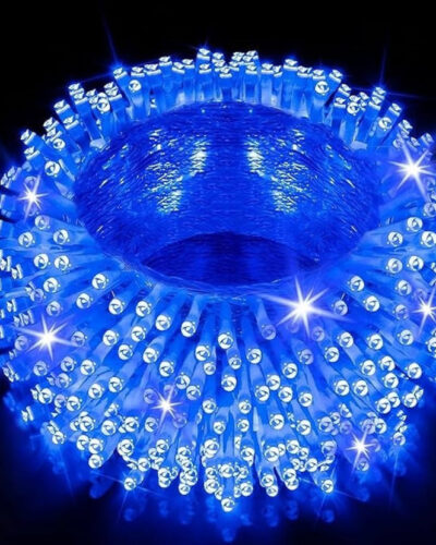Growvibe 60 LEDs 20 m Blue Color Changing, Flickering, Steady Ball Rice Lights (Pack of 1)