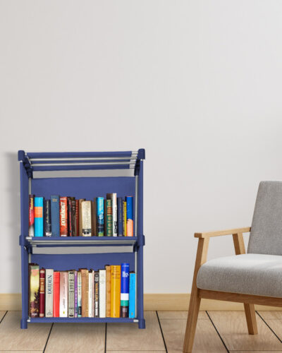 Flipkart Perfect Homes Studio Metal Open Book Shelf (Finish Color - Navy Blue, DIY(Do-It-Yourself))