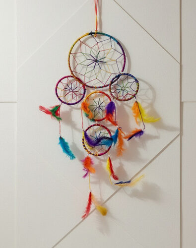 Ecom Rohit Dream Catcher Wall Hanging (Multicolor)