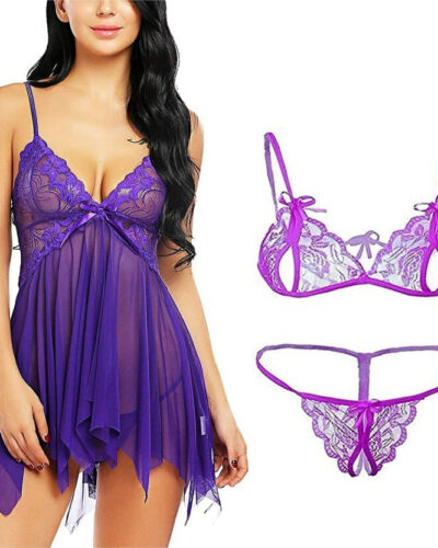Solid, Self Design Babydoll