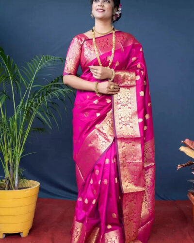 Woven Kanjivaram Pure Silk Saree (Light Green)