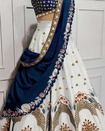 free-short-sleeve-new-lehenga-for-women-embroidered-lehenga