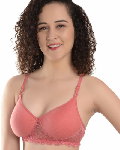 Women Full Coverage Heavily Padded Bra (Pink)