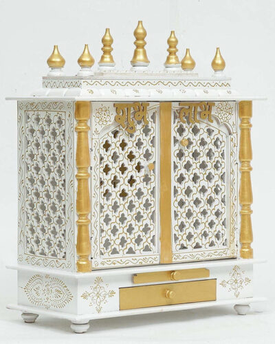 FurniGully (Mandir) Temple for Home Pooja, Arti Solid Wood Home Temple (Height: 60.96, Pre-assembled)