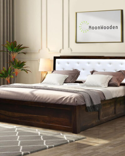 Flipkart Perfect Homes Solid Wood King Box Bed (Finish Color - Walnut Finish, Delivery Condition - DIY(Do-It-Yourself))