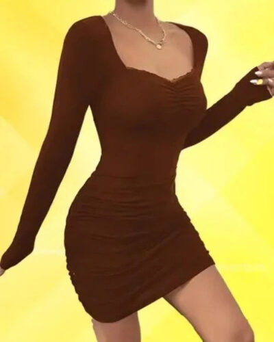 Women Bodycon Black Mini/Short Dress