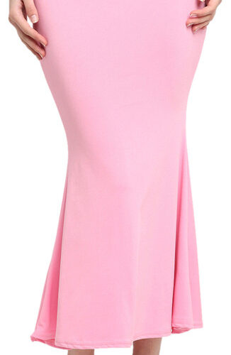 Sugathari FISHCUT SHAPEWEAR BABY PINK Nylon Blend Petticoat (M)