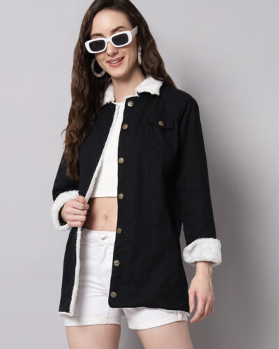 Women Solid Winter Coat
