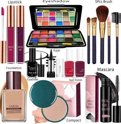 GLOW IT Makeup Kit Sets One-stop Beauty Package for Beginners and Professionals Set (15 Items in the set)