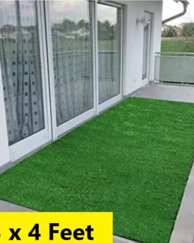 KARTIKEY HOME DECOR Artificial Grass Floor Mat (Green, Medium)
