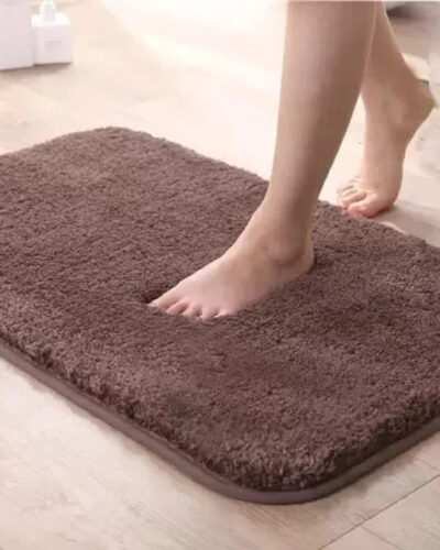 MAA HOME CONCEPT Microfiber Floor Mat (DK Brown, Medium)