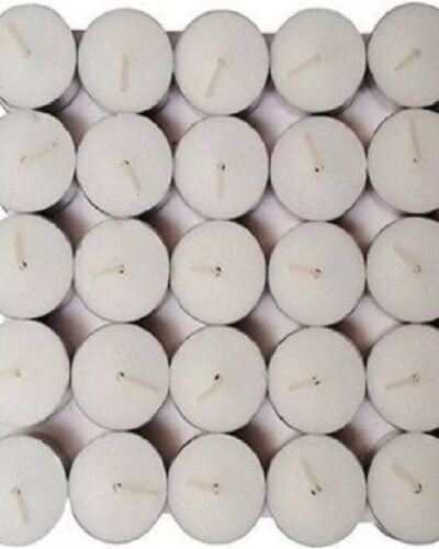 avnish Decorating Wax Tealight Candles for Diwali, Diwali Decorating Items, Diwali Tealight Diya (50pcs) Candle (White, Pack of 50)